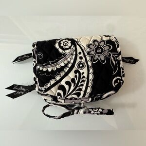 Vera Bradley Black and White Floral Cosmetic Bag